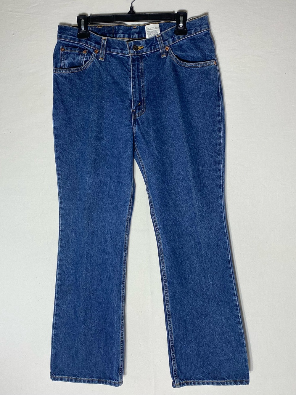 Vintage 90s Levis 573 Relaxed Bootcut Jeans White Tab Made In Canada 32